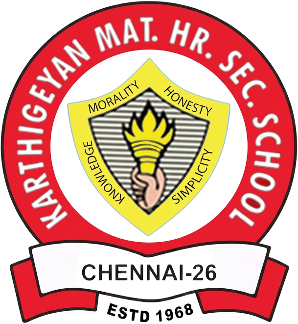 Karthigeyan Mat. Hr. Sec. School logo
